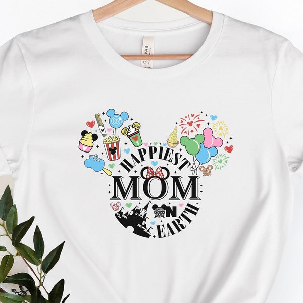 Happiest Mom On Earth Shirt, Besties Disney Shirt, Minnie Mouse Shirt, Disneyworld Shirt, Magic Kingdom Tee, Mom Shirt
