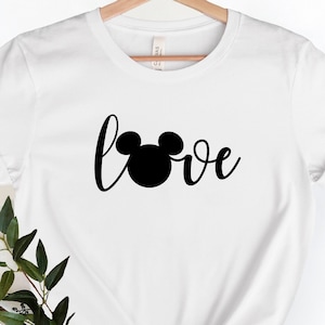 Disney Love Tshirt, Disney Family Vacation Shirt, Mickey Mouse Shirt, Valentine Day Shirt, Minnie Mouse Shirt, Mickey Ears Shirt, Disney Tee
