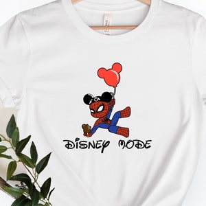 Spiderman Disney Mode Shirt, Disney Spiderman Shirt, Disney Mode Tee, Disney Personalized Birthday Spider Shirt, Disney Shirt