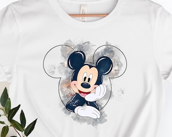 Disney Mickey Shirt Watercolor, Mickey Shirt For Women And Men, Disneyworld Shirt Family, Disney Mickey Mouse Shirt, Disneyland Shirt,
