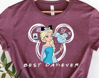Disney Princess Elsa Shirt, Best Day Ever Disney Shirts, Disneyworld Shirts Family, Elsa Princess Shirts, Disneyland Tee
