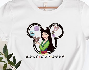 Disney Princess T-Shirt, Mulan Shirt, Best Day Ever Disney Shirts, Disneyworld Shirts Family, Disney Princess Shirts, Disneyland Tee