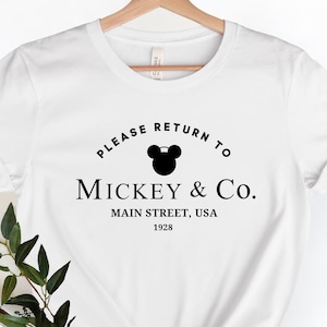 Please Return to Mickey & Co Unisex shirt, Disney Trip Shirt, Cute Disney Mickey Tee Disneyworld shirt, Disney Girls Trip Shirts