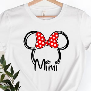Mimi Mouse Shirt, Grandma mouse shirt, Disney family shirt, women&#39;s Disney shirt, Disney grandma shirt, Disneyworld shirt, Disney Shirt,