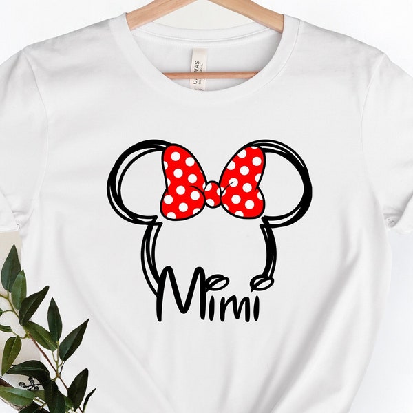Mimi Mouse Shirt, Grandma mouse shirt, Disney family shirt, women's Disney shirt, Disney grandma shirt, Disneyworld shirt, Disney Shirt,