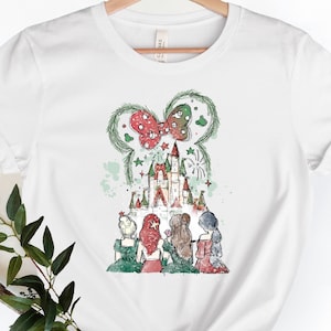 Disney Prinzessin Schloss Weihnachten Shirt, Disney Weihnachten Shirt, Prinzessin Weihnachten Shirt, Weihnachten Schloss Shirt
