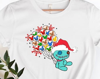 Disney Stitch Scrump Doll Christmas Shirt, Scrump Doll Christmas Baloon Shirt, Lilo And Stitch Christmas Shirt,  Scrump Doll Shirt.