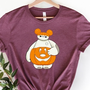 Disney Baymax Fall Shirt, Pumpkin Baymax Shirt, Baymax Halloween Fall Shirt, Baymax Mickey Ears Shirt, Disney Halloween Shirt, Epcot Shirt