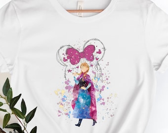 Disney Frozen Anna Shirt, Princess Anna Shirt ,Anna Watercolor Castle Shirt, Anna Castle Shirt, Anna Shirt, Family Vacation Shirt,