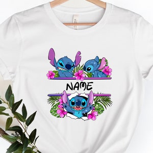Custom Name Stitch Shirt, Disney Ohana Shirt, Disney Toodler Stitch Shirt, Lilo and Stitch Shirt, Disney Trip Shirt, Disney Family Shirts