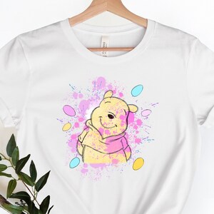 Disney Winnie Watercolor Easter Shirt, Disney Happy Easter Shirts, Winnie Easter Shirt, Winnie The Pooh Tee, Pooh Bunny Shirt, Easter Gifts