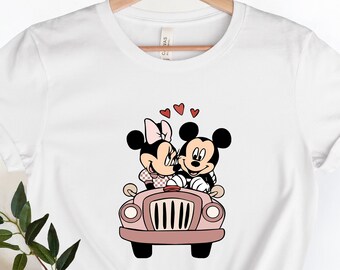 Disney Watercolor Mickey and Minnie Shirt, Disney Couple Shirt, Vintage Mickey Minnie Shirt, Disney Family Vacation, Disney Kids shirt,