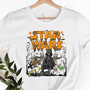 Comfort Colors Retro Star Wars Halloween Shirt, Vintage Halloween Shirt, Disney Halloween Shirt, Disney Family Halloween Shirt, Star Was Tee