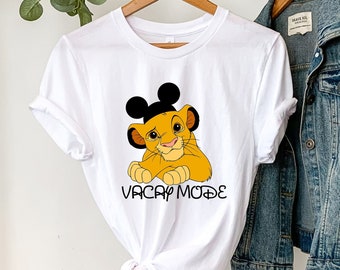 Camisa del Rey León, Camisa Mickey Ear Simba, Camisa Animal Kingdom, Camisa Disney, Camisa Disneyland, Camisa Friends, Camisa Simba, Oreja Mickey