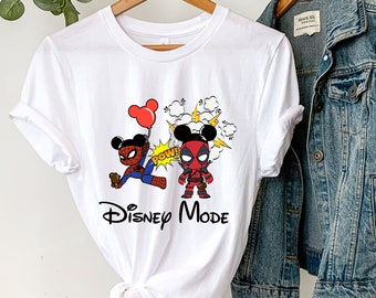 Spiderman Deadpool Disney Mode Shirt, Disney Spiderman Shirt, Deedpool Disney Mode, Disney Personalized Birthday Spider Shirt, Disney Shirt