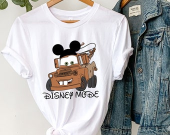 Disney Mode Tow Mater Shirts, Disney Family Shirt, Youth, Toddler, Unisex, Plus Size, T-Shirt,