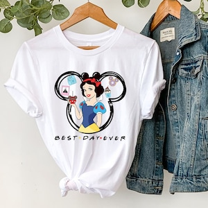 Disney Prinzessin T-Shirt, Schneewittchen Shirt, Best Day Ever Disney Shirts, Disney World Shirts Familie, Disney Prinzessin Shirts, Disneyland Tee