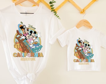 Disney California Adventure Shirt, Mickey and Minnie Friends Disneyland California Shirt, Retro California Shirt, Disney Vacation Shirt,