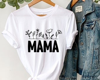 Camisa floral de mamá, camisa de mamá, camisa de mamá, camisa para mamá, camisa linda de mamá, regalo del día de la madre, camisa de vida de mamá, camisa de mamá, camisa del día de la madre