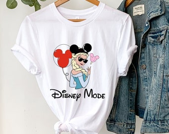 Disney Princess Elsa T-Shirt, Vacay Mode Shirt, Frozen Top, Disney Princess Elsa Shirt, Frozen Magic kingdom shirt, Disney Trip shirt