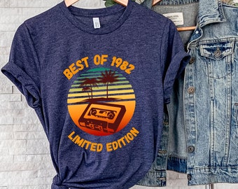Best of 1982 T Shirt, 40. Geburtstag Geschenk, 40. Geburtstag Geschenk, Geburtstag Tshirt, 1982 Shirt, Limitierte Auflage 1982 Shirt