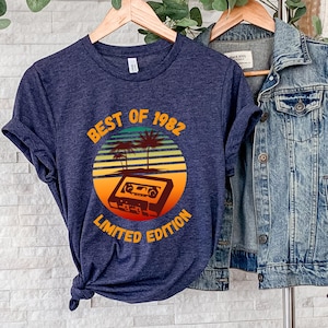 Best of 1982 T Shirt, 40th Birthday Gift, 40th Birthday Gift, Birthday Tshirt, 1982 Shirt, Limited Edition 1982 Shirt
