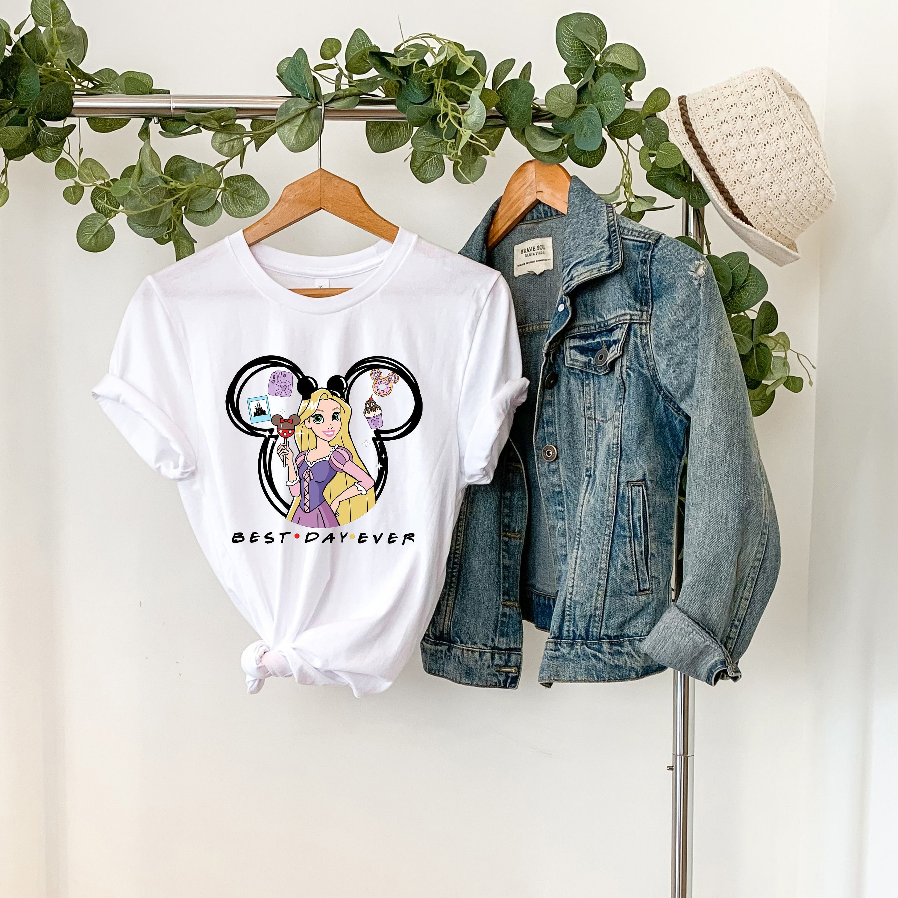 Discover Camiseta Princesa Disney Rapunzel Hermosa Linda Vintage para Hombre Mujer