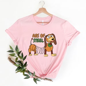 ABS Of Steel Slinky Dog Shirt, Toy Story Funny Shirt, Great Disney Gift Ideas Men Women, Toy Story Slinky Dog Shirt, Funny Disney Shirt. image 3