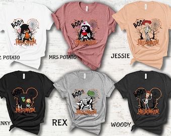 Toy Story Boo Halloween Shirt, Spooky Season Disney Halloween Shirt, Woody Buzz Lightyear Jessie Halloween Shirt,Halloween Family shirt