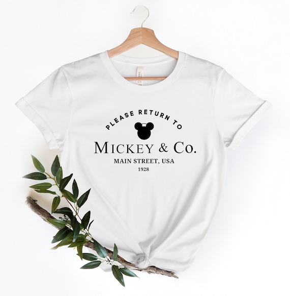 Please Return to Mickey & Co Unisex shirt, Disney Trip Shirt, Cute Disney Mickey Tee Disneyworld shirt, Disney Girls Trip Shirts