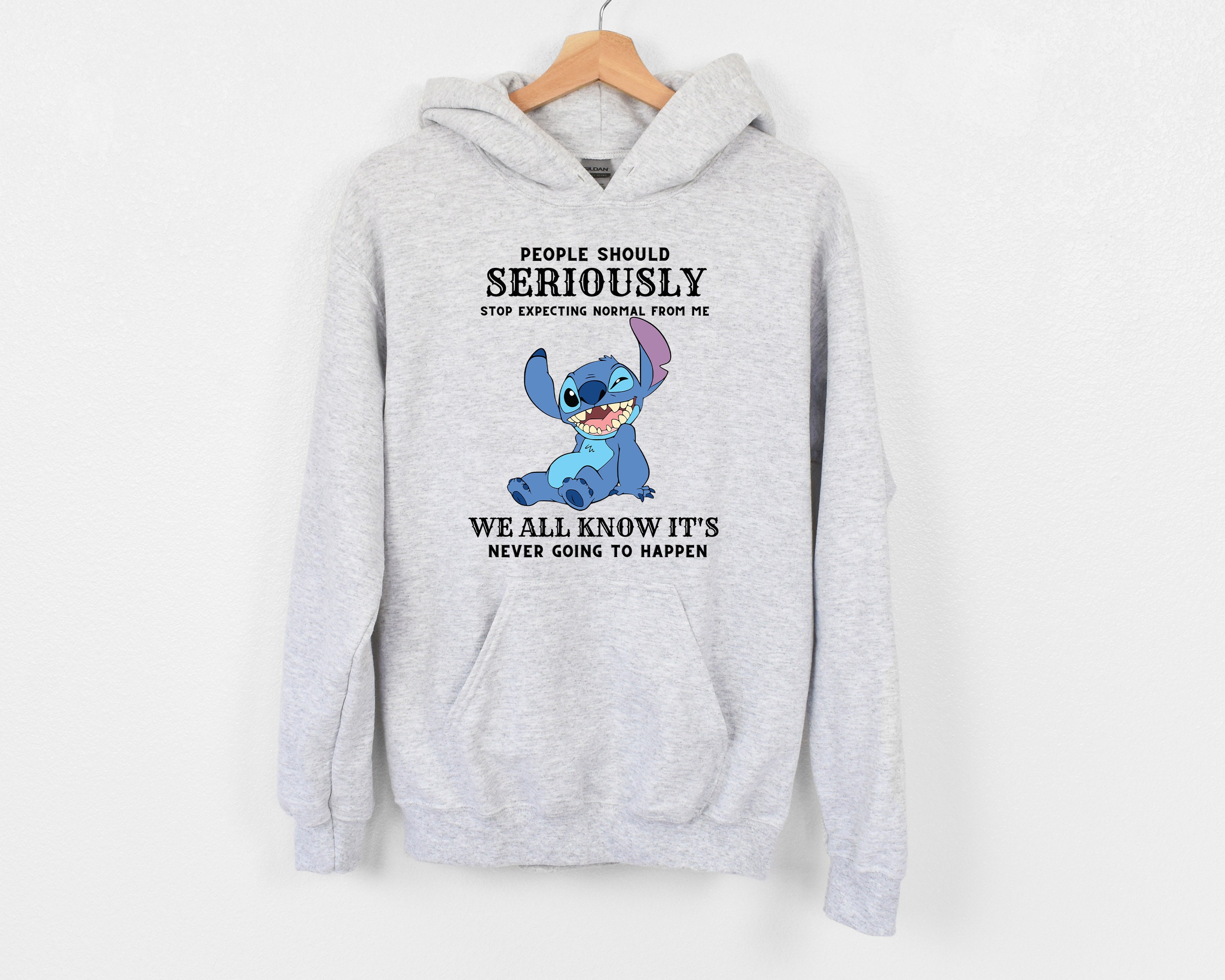 People Should Not Expecting Normal From Me Stitch Hoodie