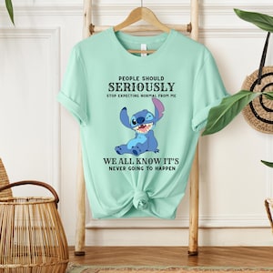 People Should Not Expecting Normal From Me Stitch Shirt, Funny Stitch Shirt, Lilo and Stitch Friends Shirt, Disney Stitch Shirts, Disney Tee image 4