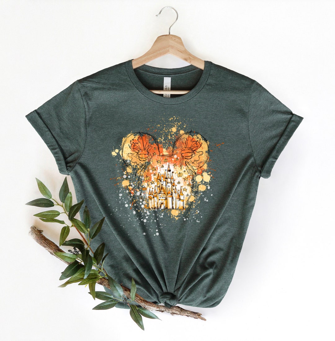 Mickey Fall Shirt, Disney Fall Castle Tee, Disney Halloween Party Shirt ...