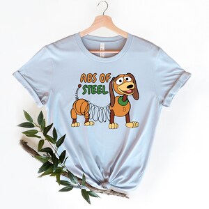 ABS Of Steel Slinky Dog Shirt, Toy Story Funny Shirt, Great Disney Gift Ideas Men Women, Toy Story Slinky Dog Shirt, Funny Disney Shirt. image 2