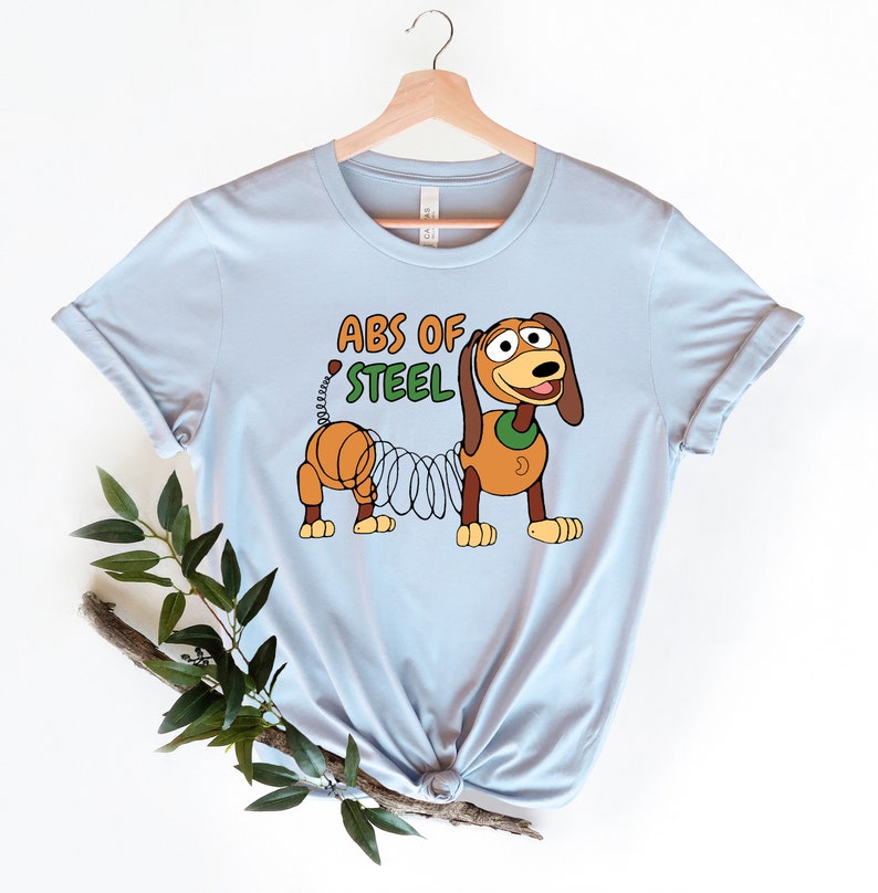 ABS Of Steel Slinky Dog Shirt, Toy Story Funny Shirt, Great Disney Gift Ideas Men Women, Toy Story Slinky Dog Shirt, Funny Disney Shirt. image 2