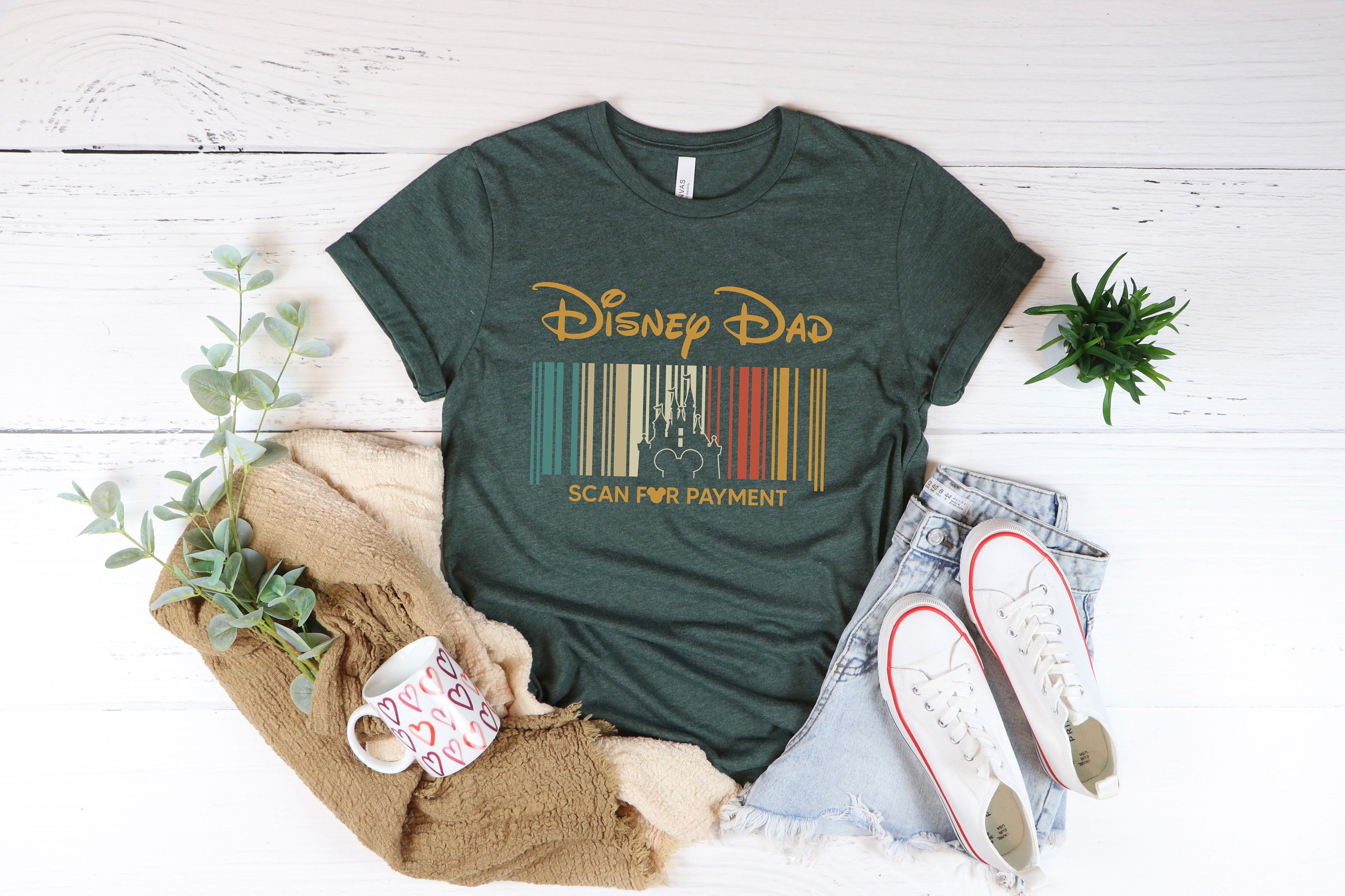 Discover Disney Dad Scan For Payment - Mouse Theme Park Shirt