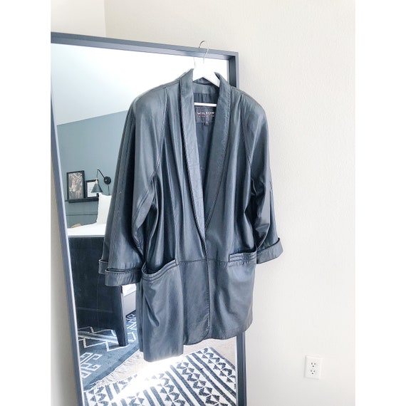 VINTAGE Wilsons Leather Trench Coat