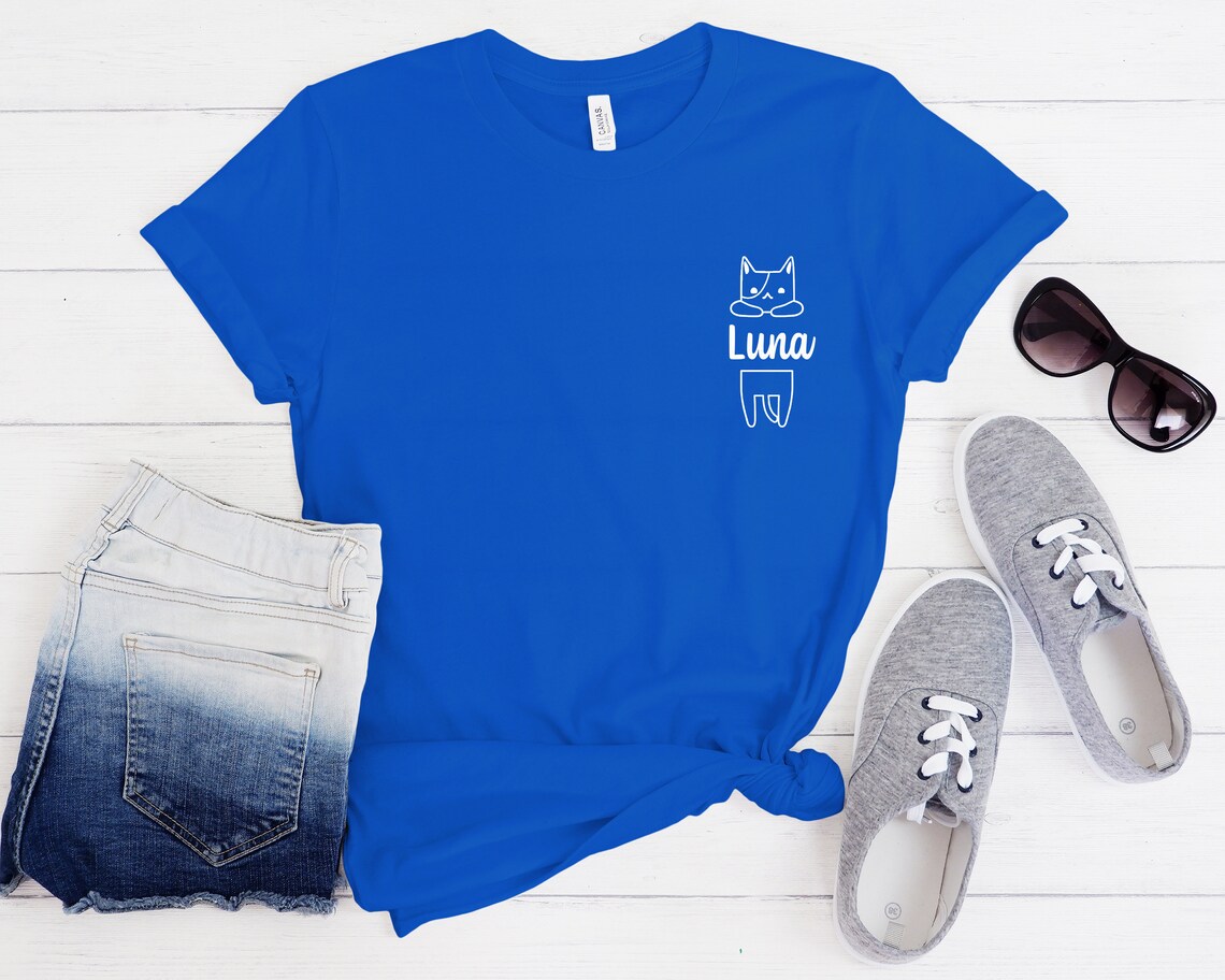 Personalized Cat Shirt Tshirt with Cats Name Custom Cat | Etsy
