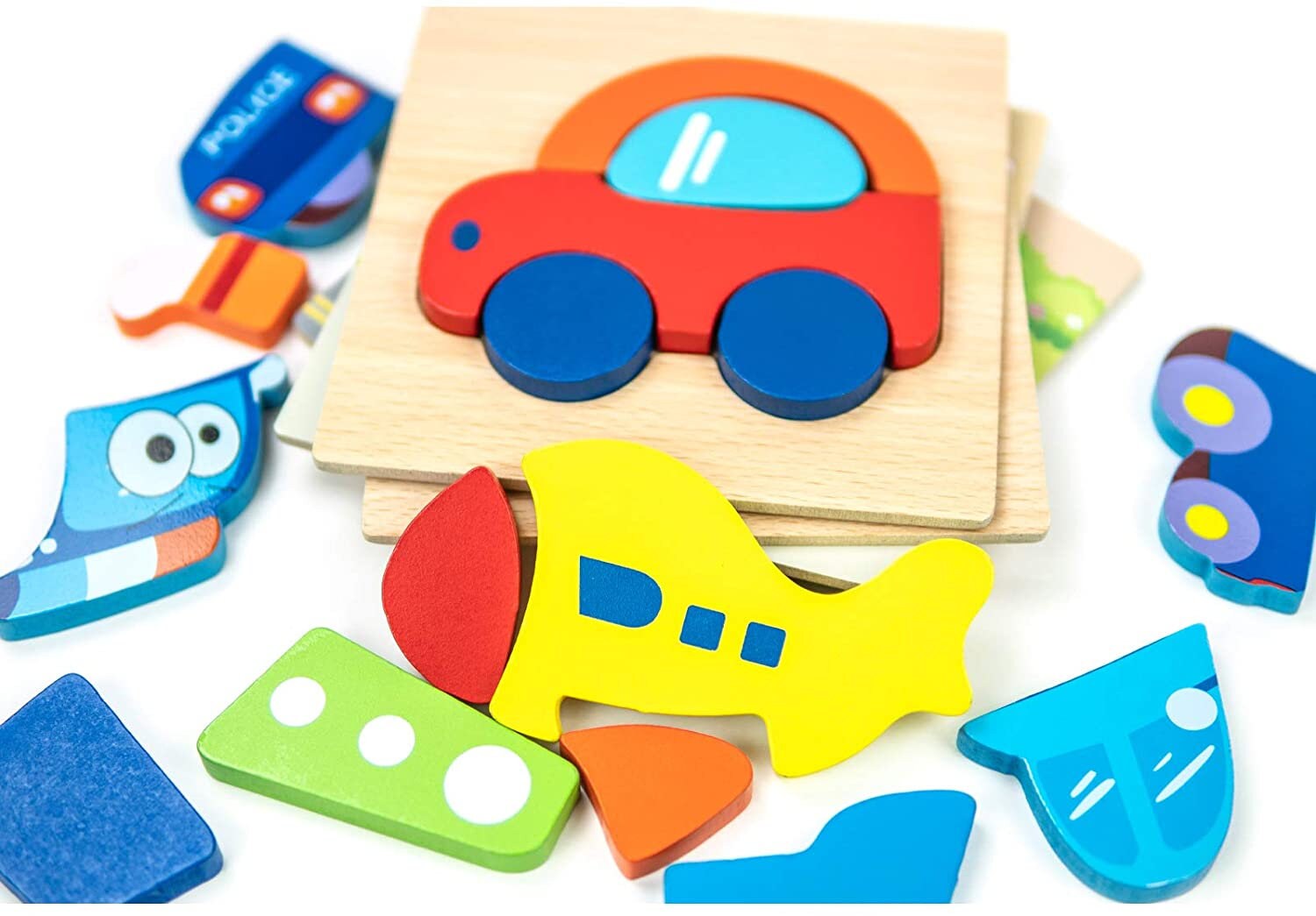 Wooden Jigsaw Puzzles BEST GIFT for Kids 1 2 3 Years Old Boys Etsy