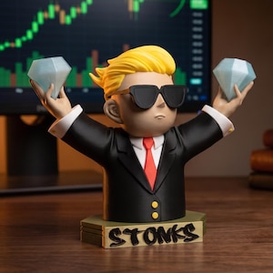 Diamond Hands Stonks Meme Model: WallStreetBets Investor Gift