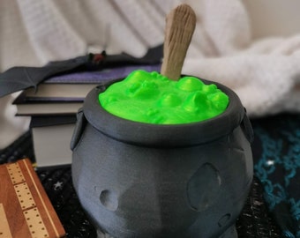 Witches Cauldron Candy / Sweets Bowl with Bubbling Potion Lid