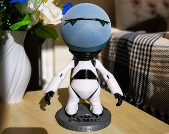 Marvin el Androide Paranoico: Soporte para Echo Dot de 4.ª/5.ª generación y HomePod Mini.
