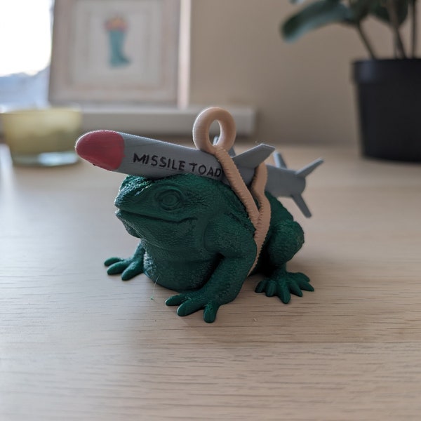 Missile Toad Meme Christmas Tree Decoration / ornament - 'Kiss me under the Missile Toad'