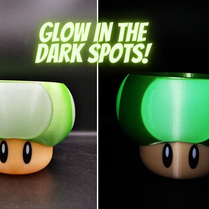 Mario mushroom planters with drainage holes Gaming room decor image 7