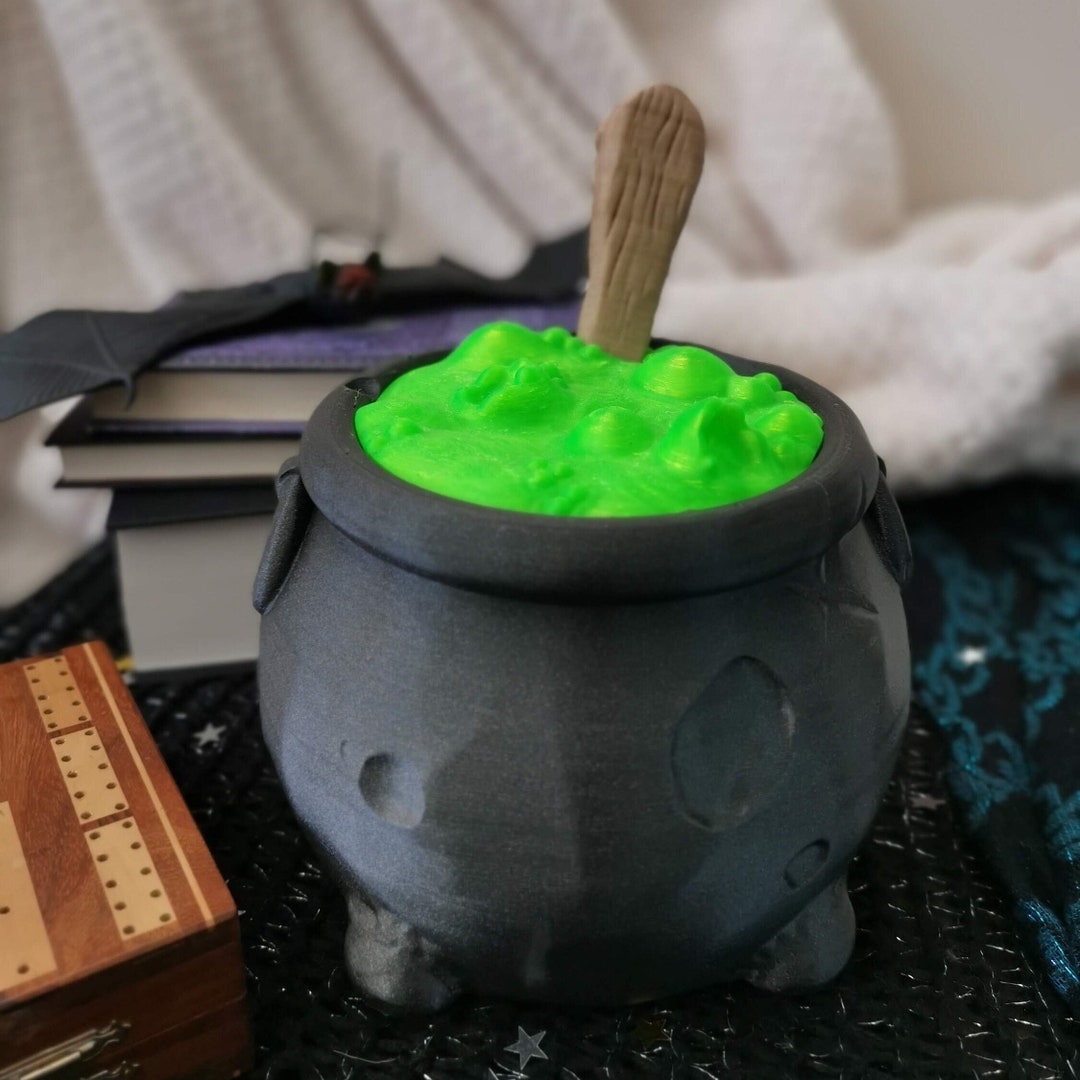 Witches Cauldron Candy / Sweets Bowl With Bubbling Potion Lid Etsy