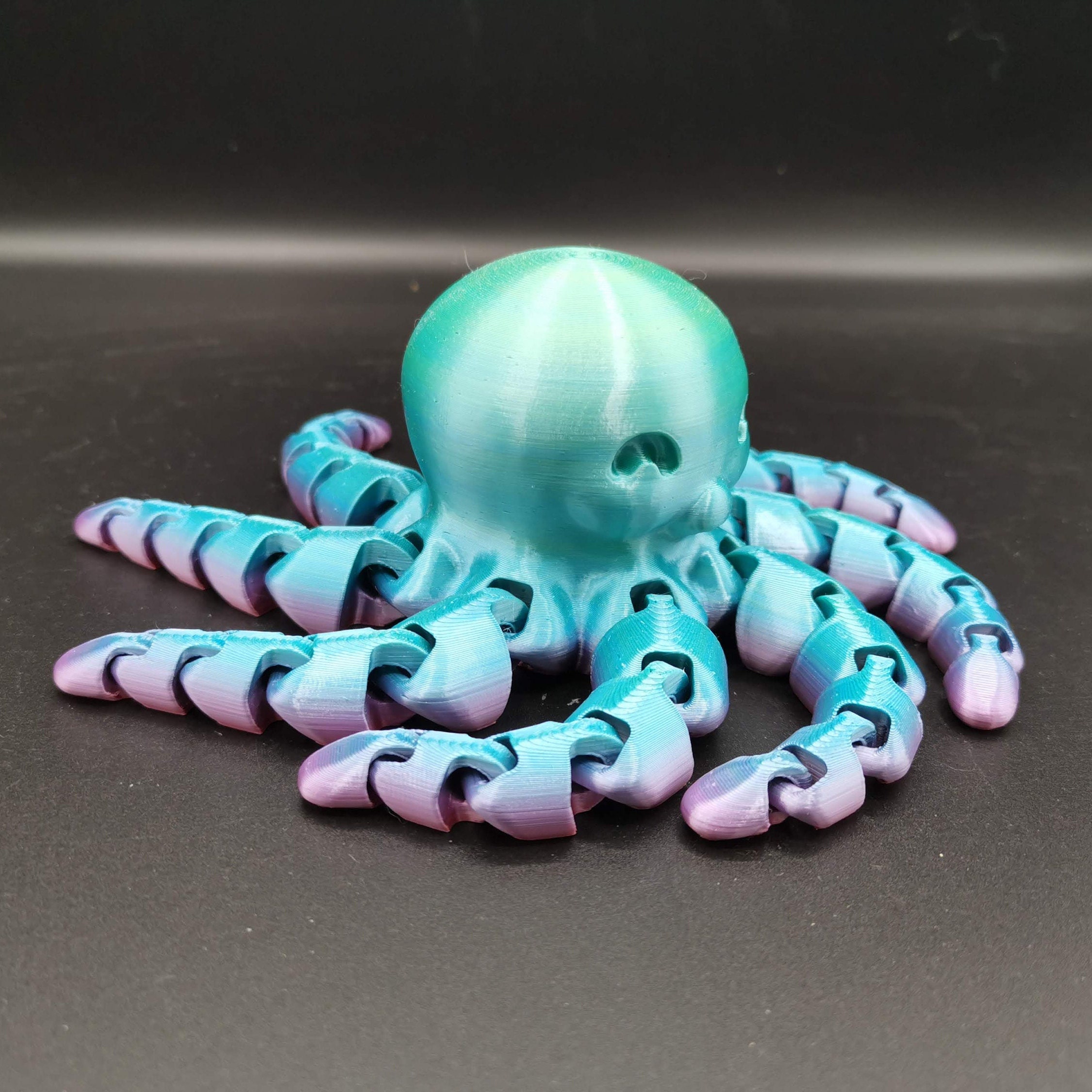 Flexi Octopus Fidget Toy 3D Printed Articulated Desk Toy Etsy UK