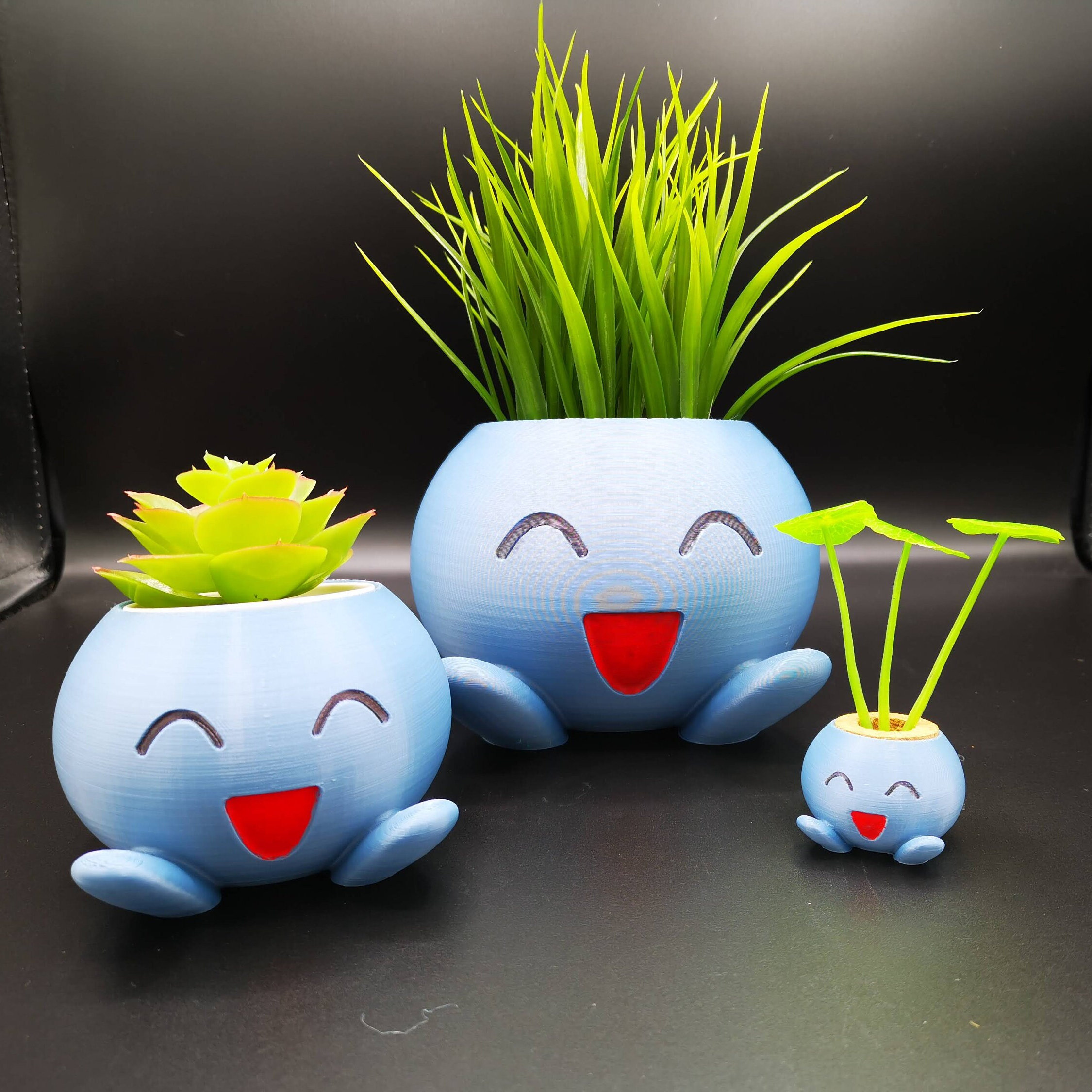 Oddish Planter gift indoor plant uk seller succulent pokemon theme 