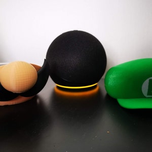 Echo Dot Holder stand, Mario and Luigi, Alexa speaker generation 4 and 5, Gaming room decor image 8