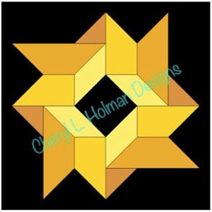 The Royal Prince&#39;s Crown Quilt Pattern - Dimensional Illusion