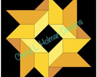 The Royal Prince's Crown Quilt Pattern - Dimensional Illusion